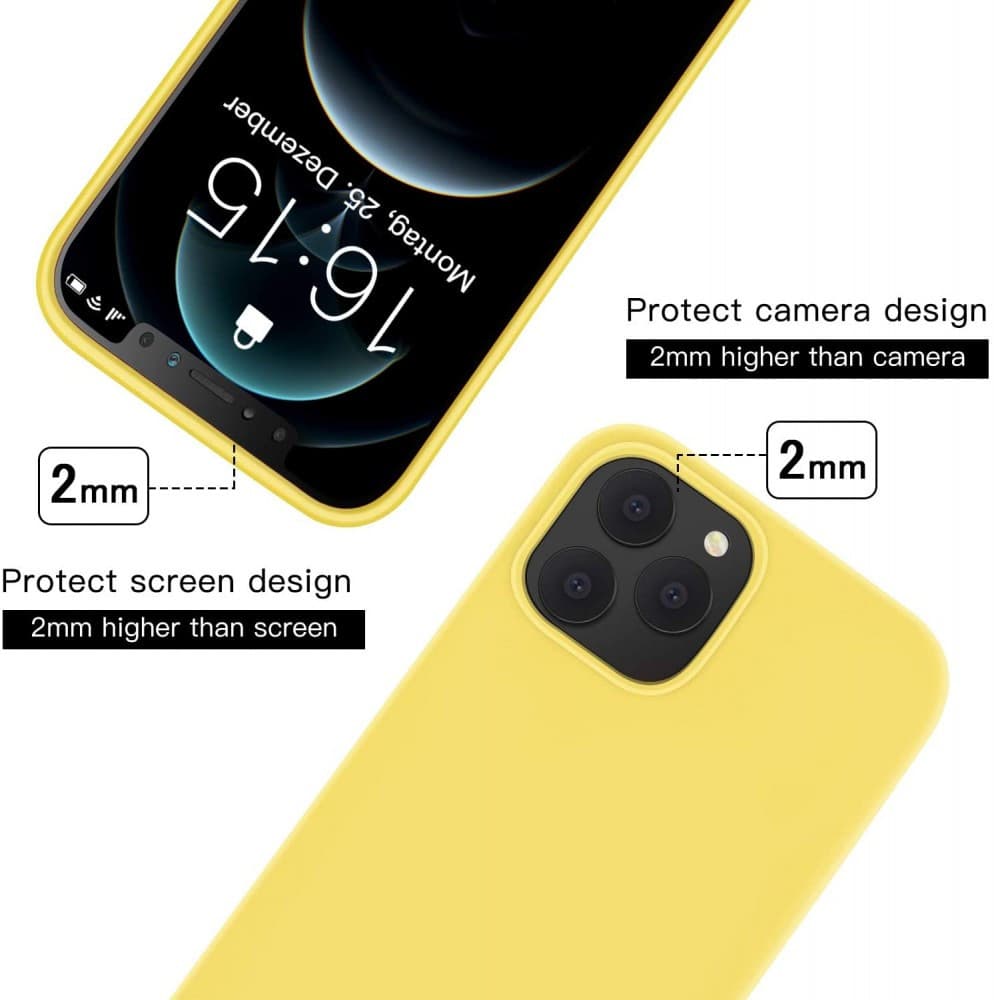 Husa Samsung Galaxy S20 Luxury Silicone, catifea in interior, galbena — varianta 3