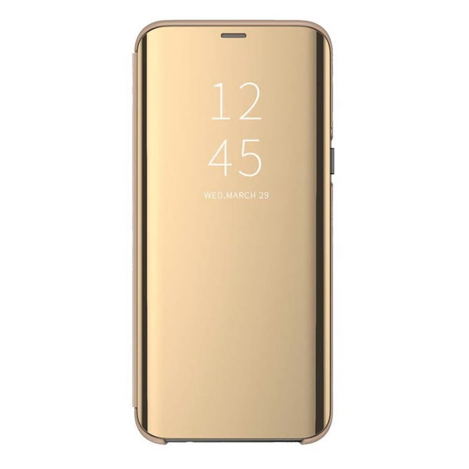 Husa Samsung Galaxy S20 Mirror Clear View, aurie — principală