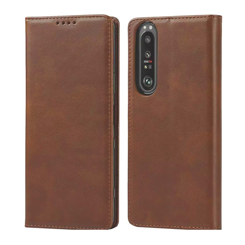 Husa Xiaomi 13 Pro, Elegant Book Case, inchidere magnetica, maro — varianta 2