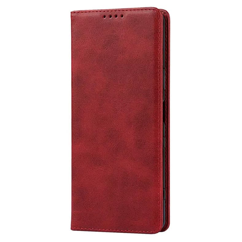Husa Xiaomi Redmi 13c, Elegant Book Case, inchidere magnetica, rosie — principală