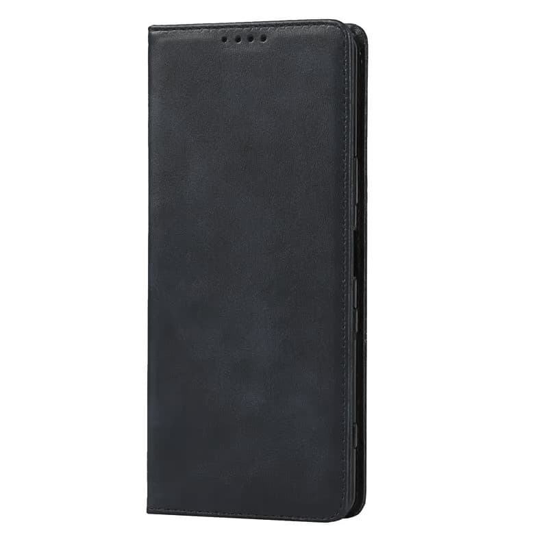 Husa Motorola Moto E40, Elegant Book Case, inchidere magnetica, neagra