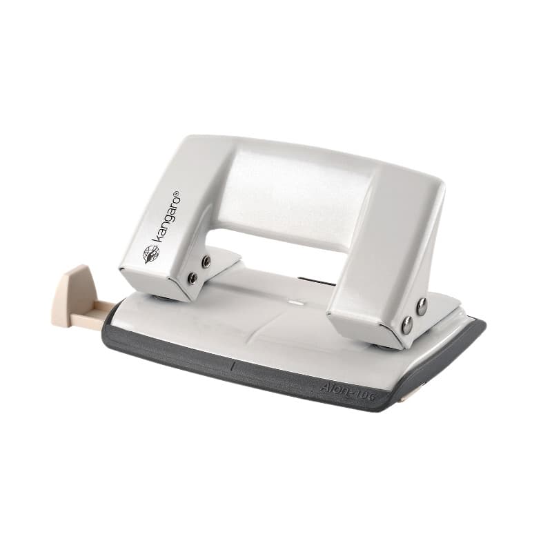 Perforator Kangaro AION-10G, 10 coli, metalic, alb