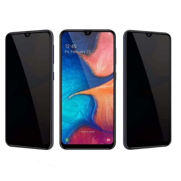 Folie de protectie Samsung M10s/M30/M30s, Privacy Ceramic, margini negre — varianta 3