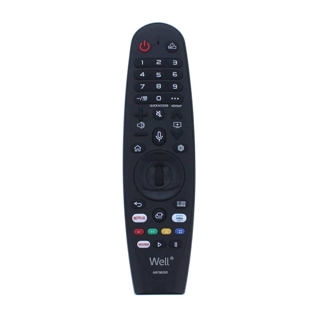 Telecomanda universala TV LED/LCD LG, Well RC-UNIV-LG01-WL, neagra — principală