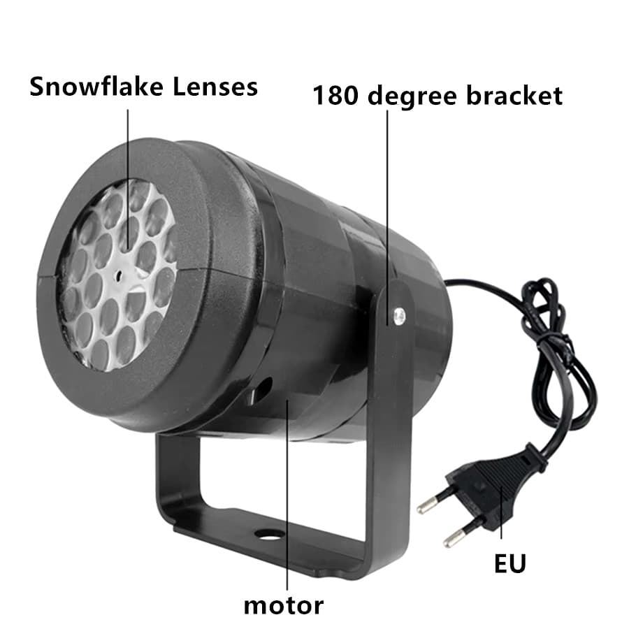 Proiector LED RD-C187, interior/exterior, motive Craciun, alimentare USB, negru — varianta 2