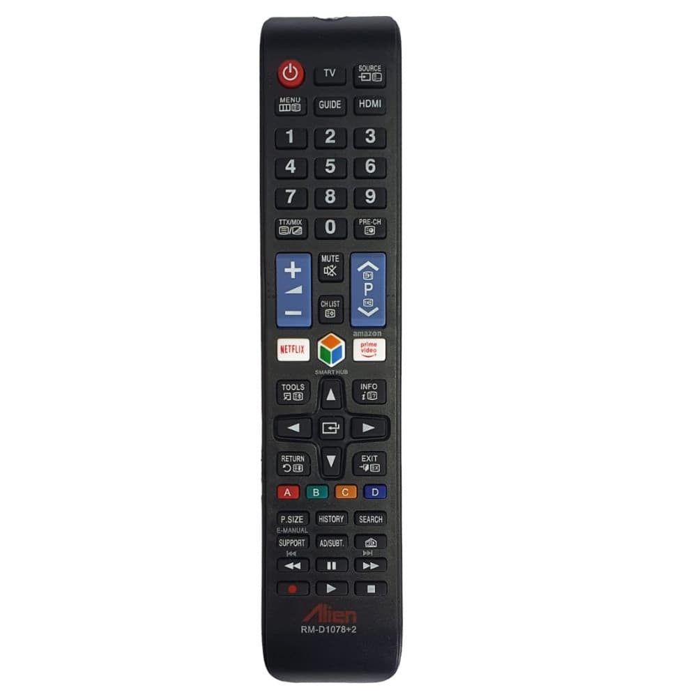 Telecomanda pentru SMART TV LCD/LED SAMSUNG, taste Netflix, Prime Video, Alien RM-D1078+2 — principală