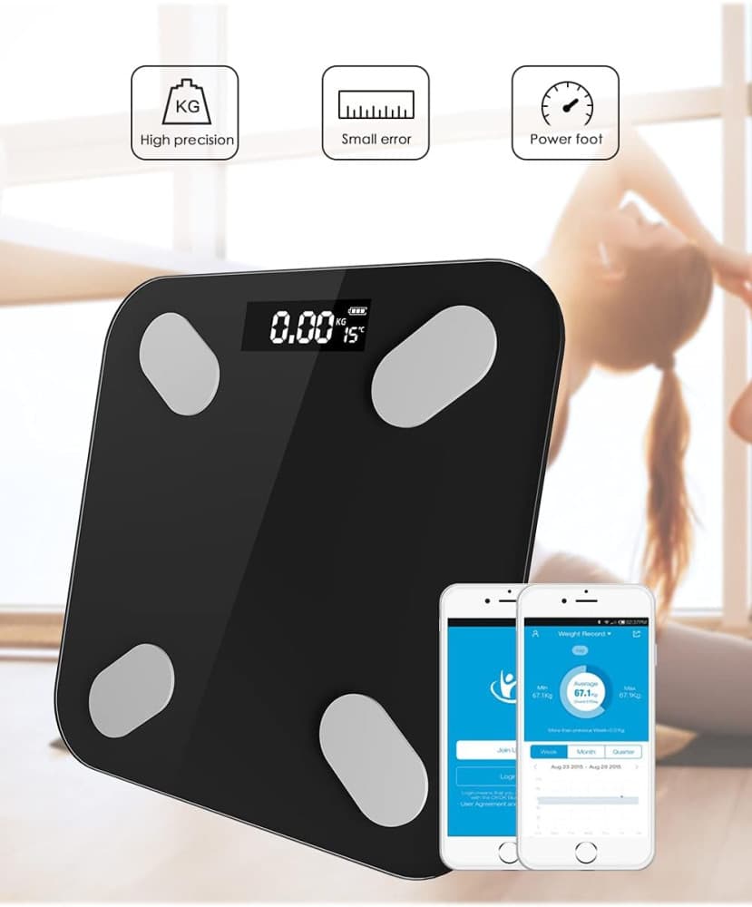 Cantarul corporal electronic RT-002, multiple functii, conectare aplicatie prin bluetooth, alimentare cu baterii — varianta 5