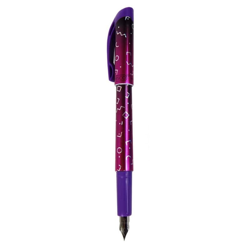 Stilou Cresco Crazy Grafix, penita iridium, alimentare rezerve, corp plastic, mov — principală