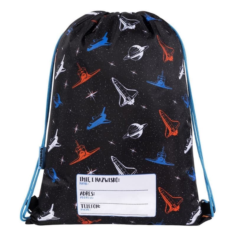 Sac cu snur pentru copii Bambino Space, 32 x 43.5 cm — varianta 2