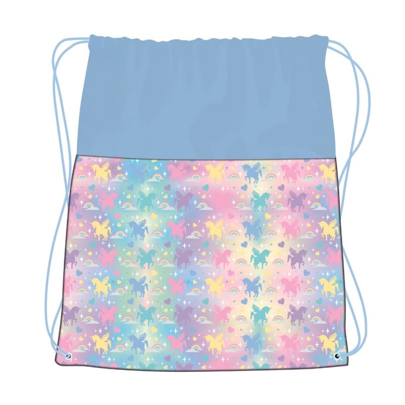 Rucsac cu snur pentru copii St.Majewski St.Right Magic Unicorn, roz cu bleu — 2
