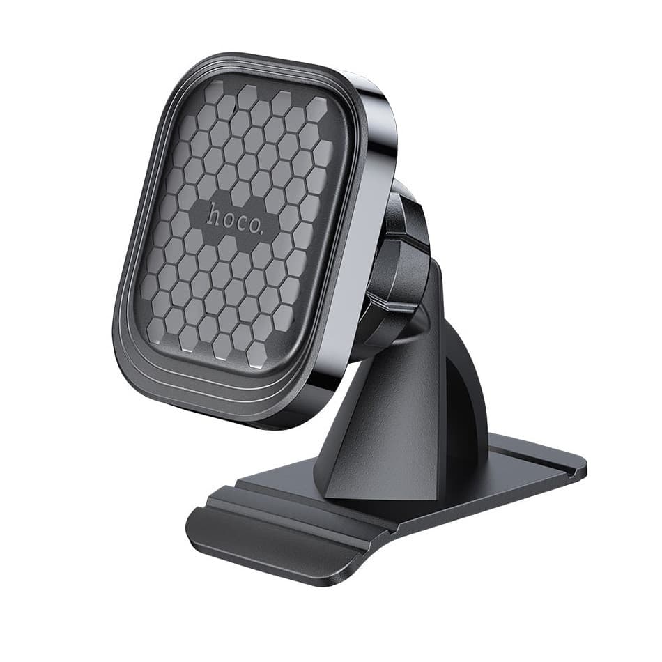 Suport auto magnetic Hoco S47, rotatie 360 grade, prindere pe bord, negru — principală
