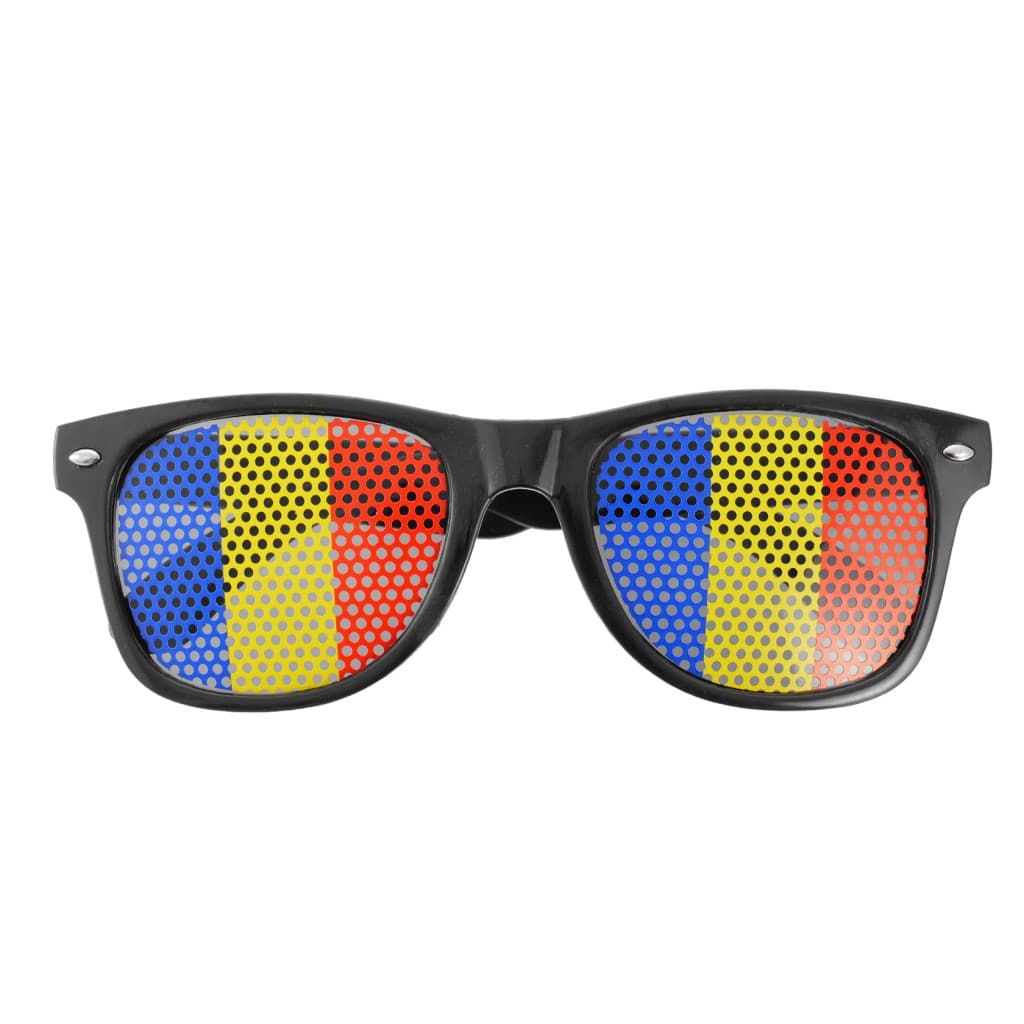 Ochelari de soare cu lentile tricolore ROMANIA — varianta 2