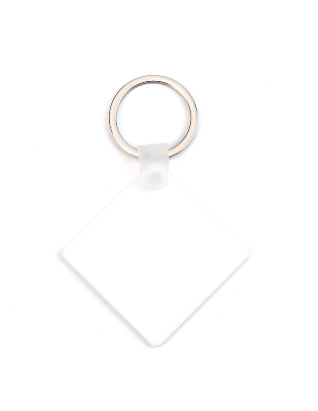 Breloc din plastic, personalizat cu poza ta, inel de sustinere metalic, 4.5 x 4.5 cm — varianta 3