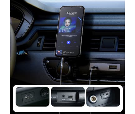 Cablu audio auxiliar / AUX / jack 3.5 mm Joyroom SY-A08, 1.2 metri, negru — varianta 4