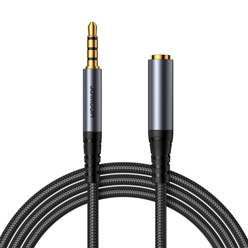 Extensie cablu audio auxiliar / AUX / jack 3.5 mm Joyroom SY-A09, 1.2 metri, negru — principală