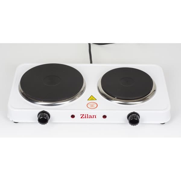 Plita electrica dubla ZLN-2180, 49 x 30 x 9 cm, 2500W, termostat reglabil, alba — varianta 3