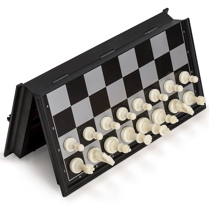 Joc de sah cu 32 piese, magnetic, tabla de joc 32x32 cm 2