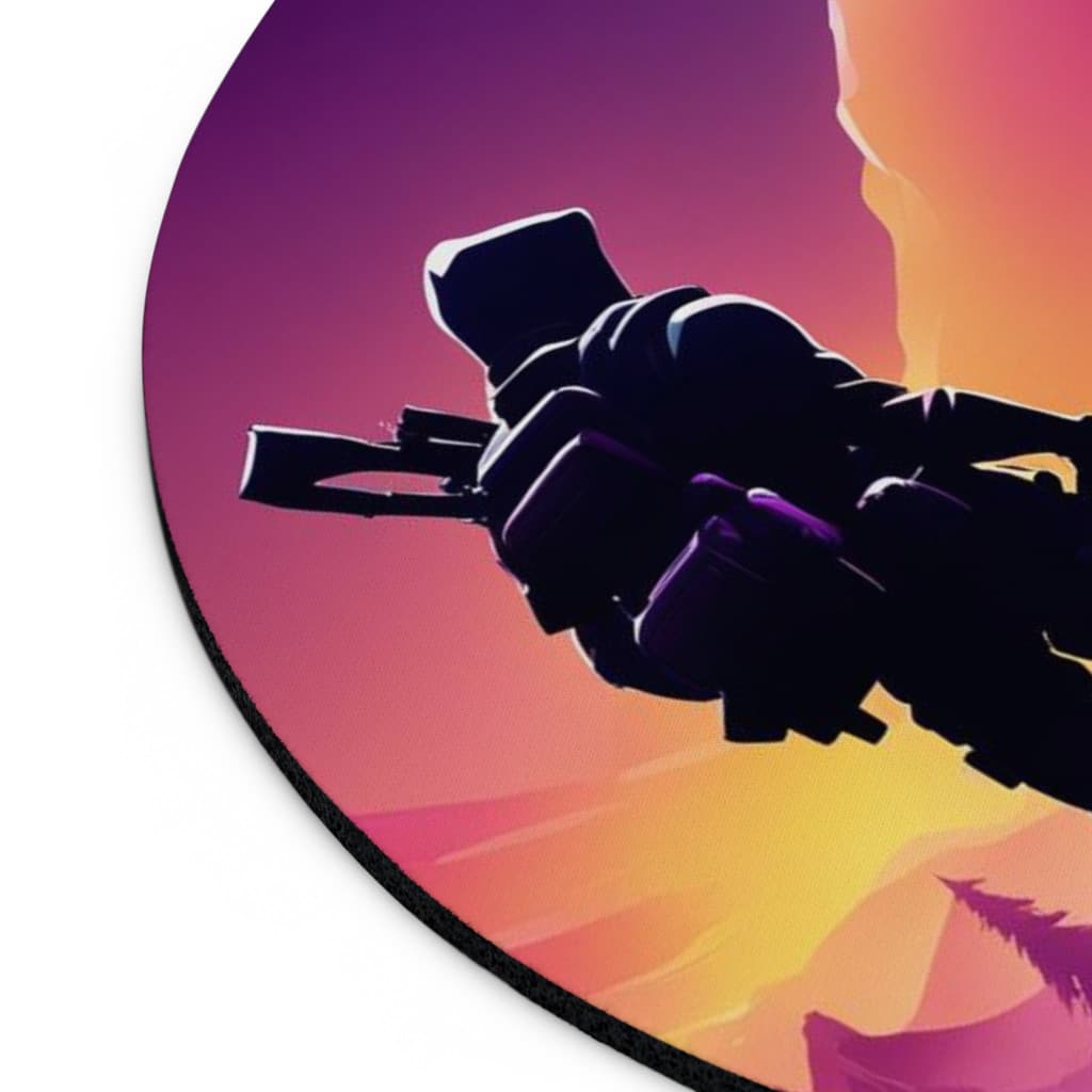 Mousepad personalizat, design Fortnite 2, rotund, diametru 20 cm 3