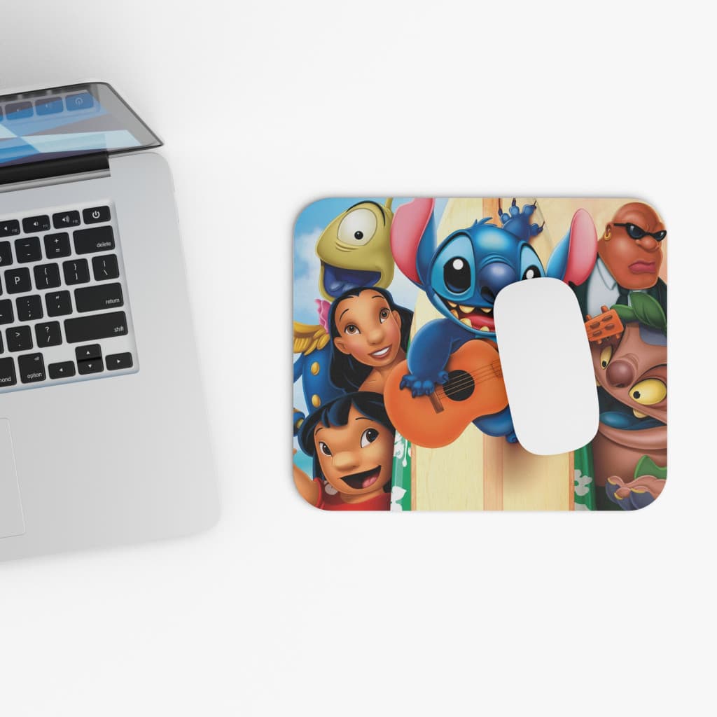 Mousepad personalizat, design Stitch playing on guitar, 22 x 18 cm 3