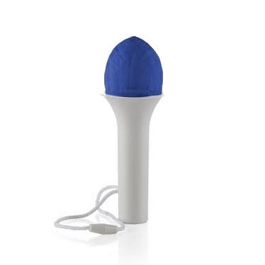Balon cu adaptor umflare/dezumflare Samballoon, reutilizabil, sunet maracas samba, albastru 2