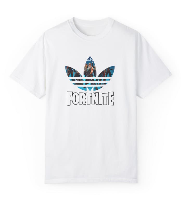 Tricou personalizat alb, copii/adulti, design AdiFortnite, modal, diverse marimi 2
