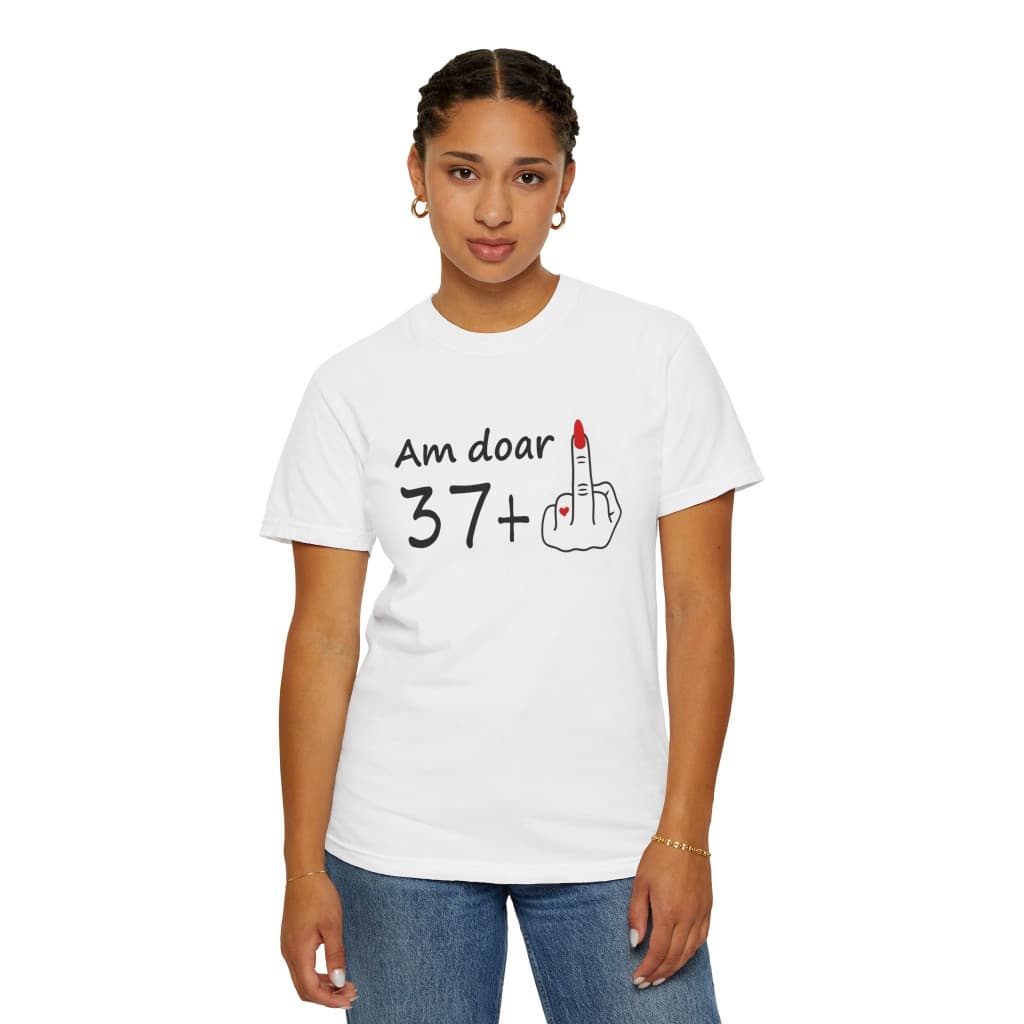 Tricou personalizat alb, unisex, varsta ta +, modal, diverse marimi 2