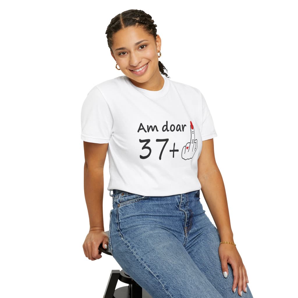 Tricou personalizat alb, unisex, varsta ta +, modal, diverse marimi 4