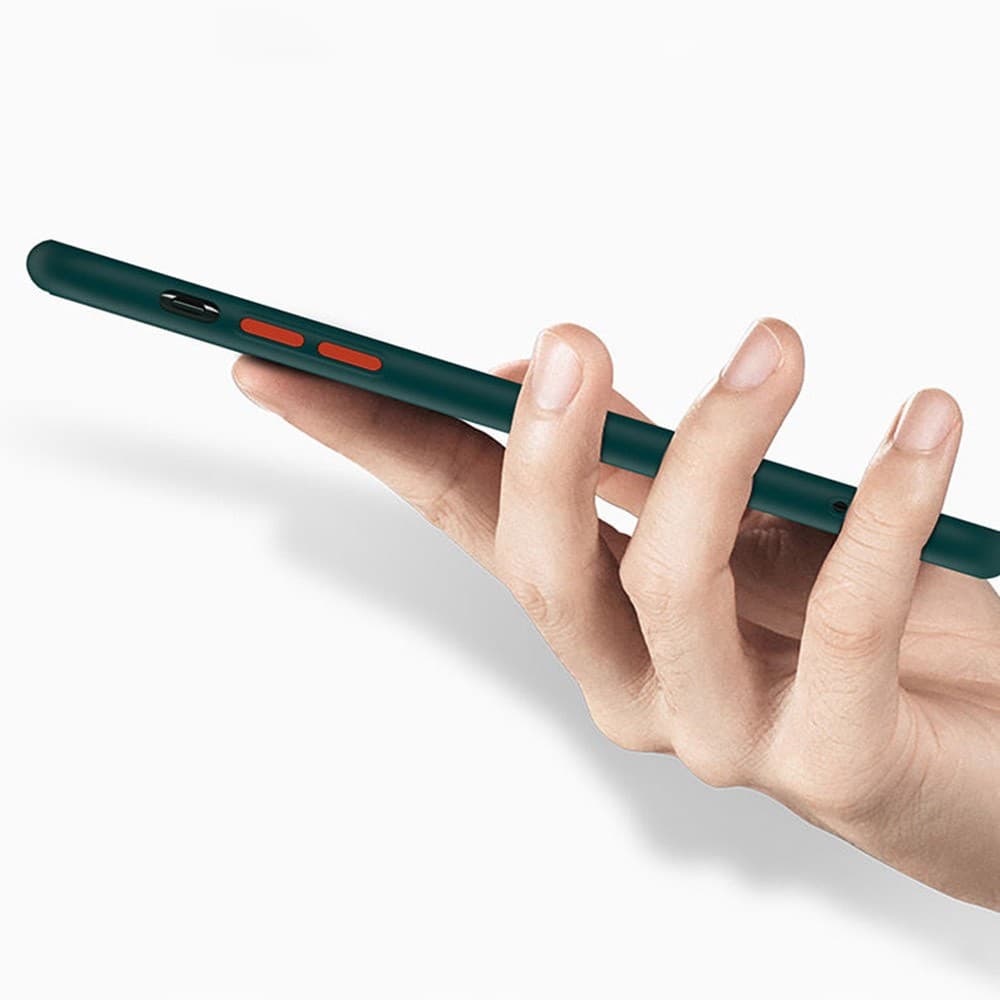 Husa Breath Case pentru Apple iPhone X/XS, silicon moale cu perforatii, galbena 5