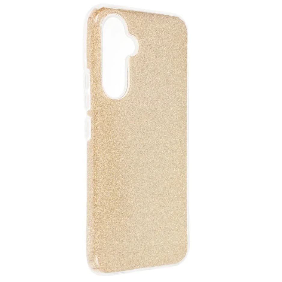 Husa protectie Samsung Galaxy A35, Luxury Glitter, aurie 2
