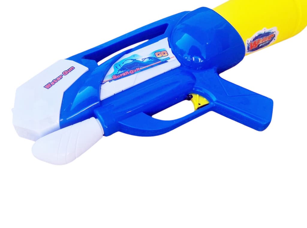 Jucarie pistol cu apa XXL, 47 cm, plastic, alb/albastru/galben 2