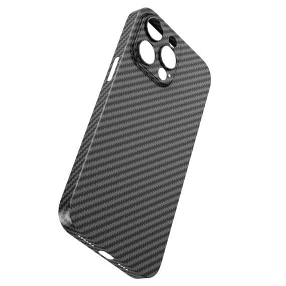 Husa protectie Apple iPhone 14, Hoco Premium Magsafe Carbon, textura kevlar, incarcare magsafe, neagra 4