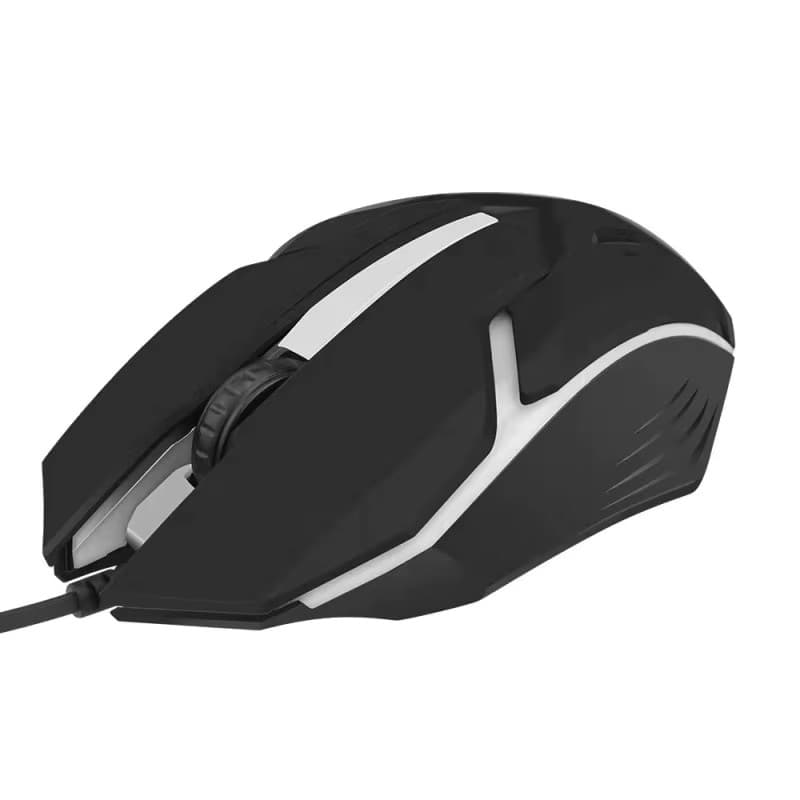Mouse gaming X1 cu fir USB, 400 / 800 DPI, lumini RGB, cablu 1.5 m, negru 4