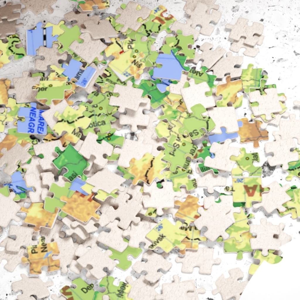 Puzzle 120 piese, 20 x 29 cm, carton alb perlat, harta Romaniei 3