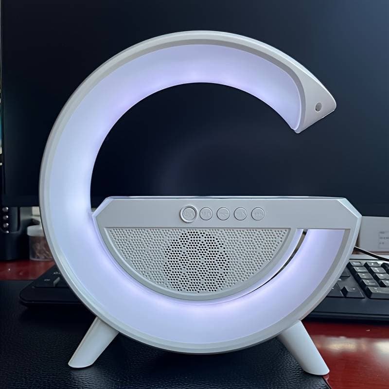 Boxa Bluetooth BT-2301 (LED RGB, AUX, USB, FM, microSD), incarcare wireless 3