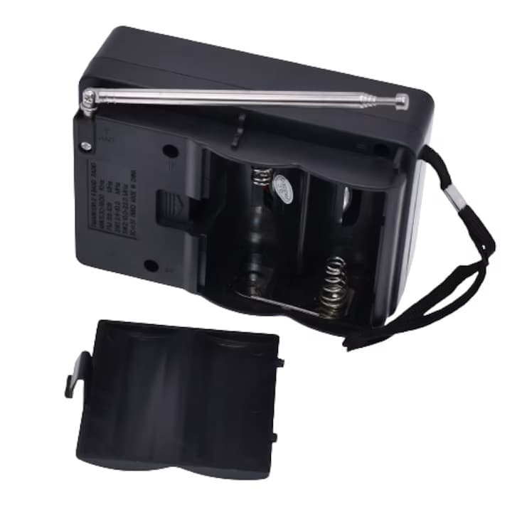 Radio portabil FADEGA AR-1699, 4 benzi de receptie, FM/AM/SW1/SW2, functionare cu 2 baterii R20, maro 5