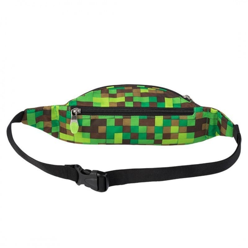 Borseta St.Majewski St. Right Master Gamer, negru/verde/maro 2