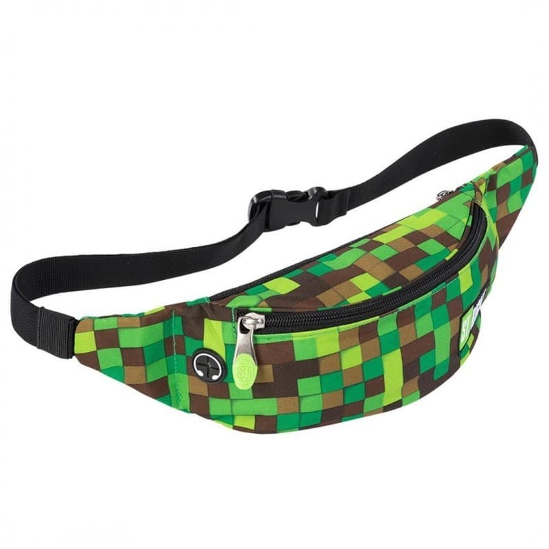 Borseta St.Majewski St. Right Master Gamer, negru/verde/maro 4