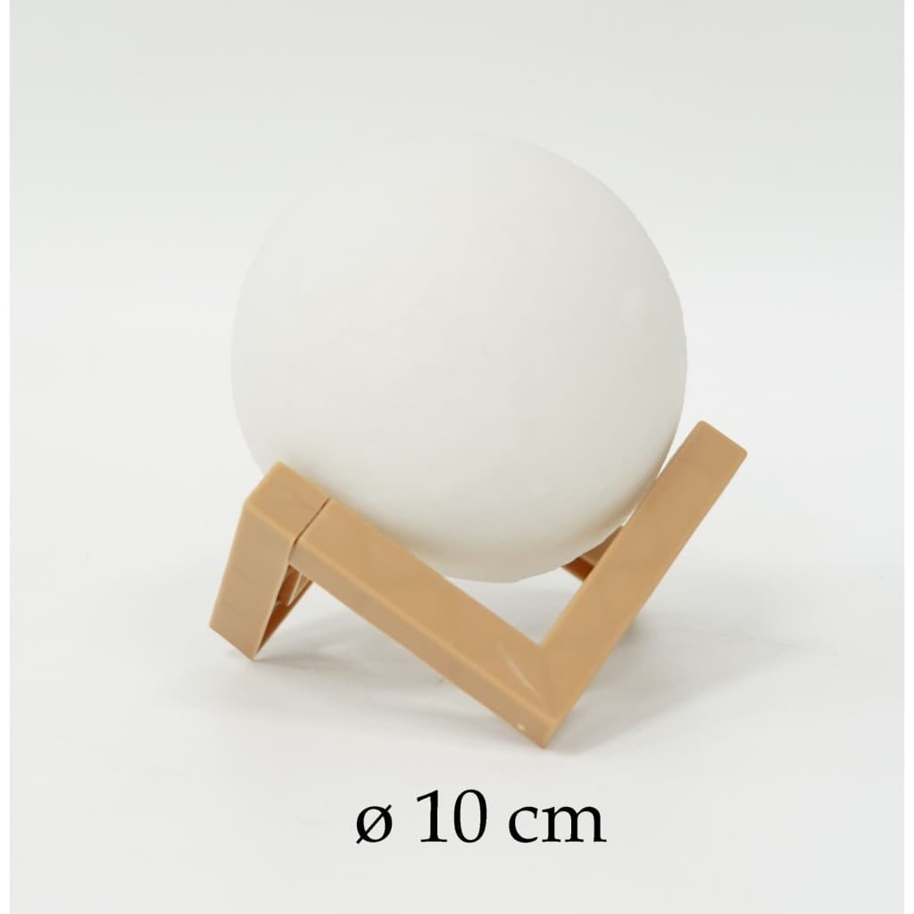 Lampa de veghe 3D Moon Light, lumina LED alb cald, alimentare baterii, 10 cm 2