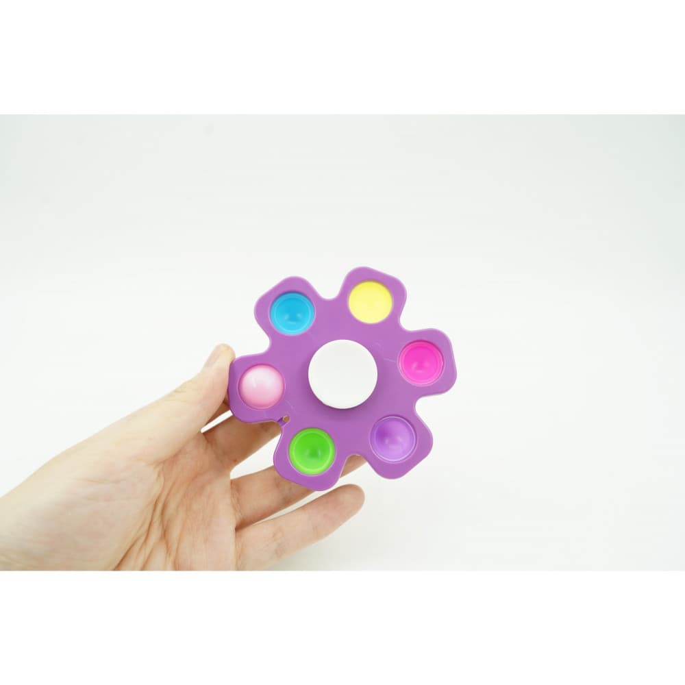 Jucarie antistres tip Pop It!, Fidget Toy, model caracatita, mov 4