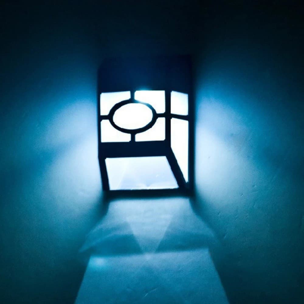 Lampa solara cu senzor geometric, IP65, lumina alb rece 5