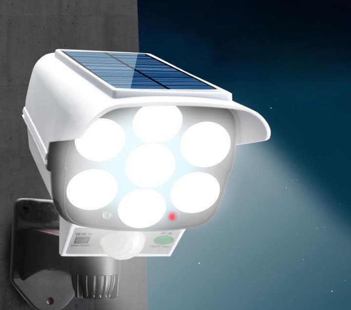 Camera de supraveghere falsa, incarcare solara, 77 LED-uri, senzor de miscare 2