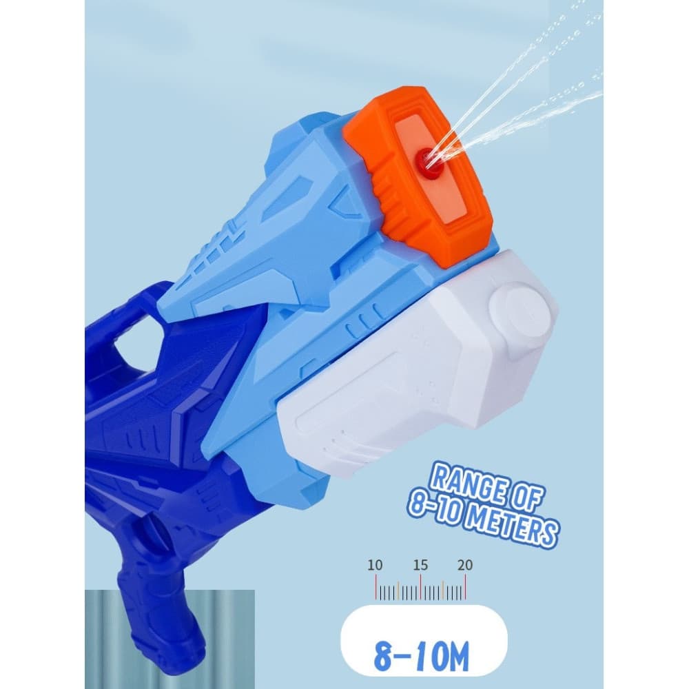 Jucarie pistol cu apa, plastic, 3 duze, rezervor 500 ml, 6 ani+, albastru 2