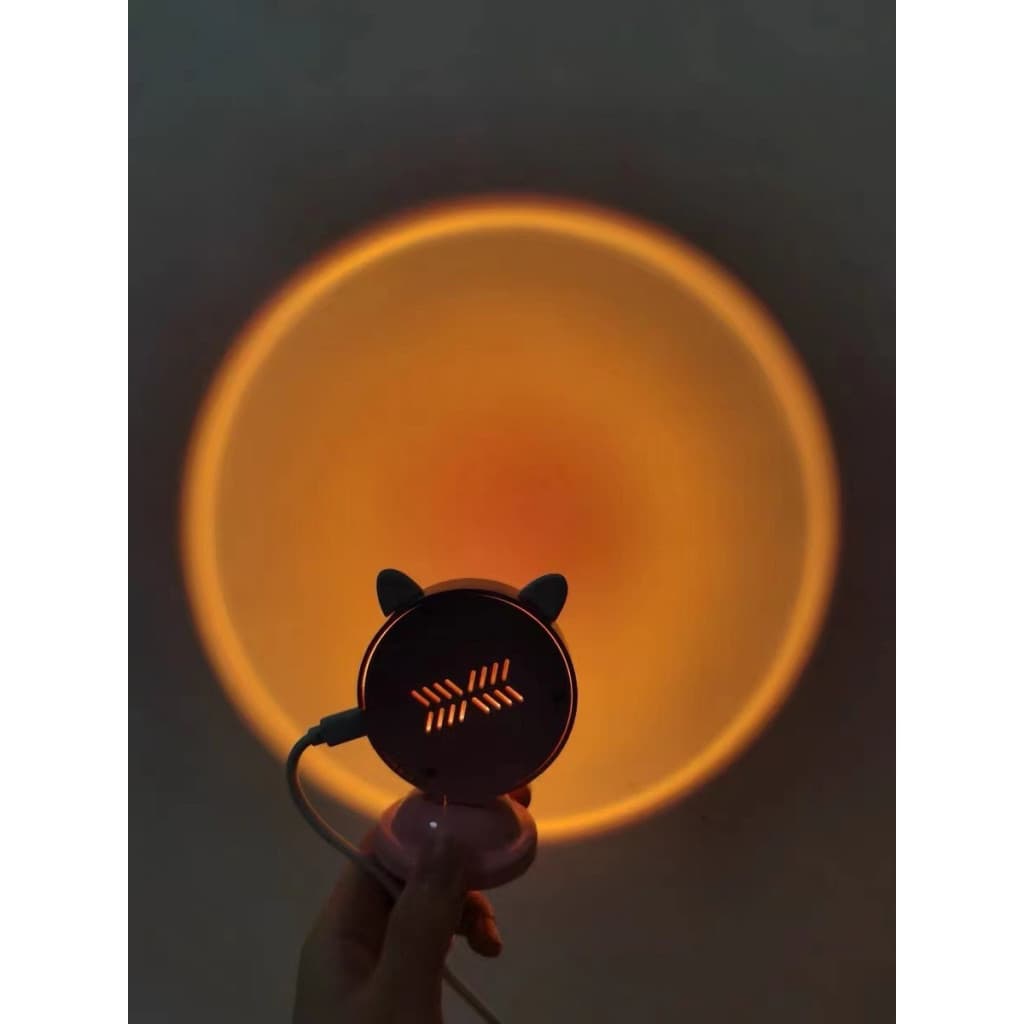 Lampa de veghe cu proiectie multicolor RGB, 6 filtre colorate, 3 tipuri de urechi 3