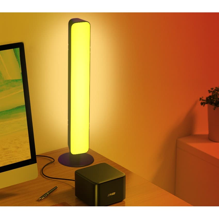 Lampa de Birou RGB, 14 LED-uri, 5V, telecomanda, cablu USB inclus, 25.5 x 4 x 3.5 cm, neagra 3