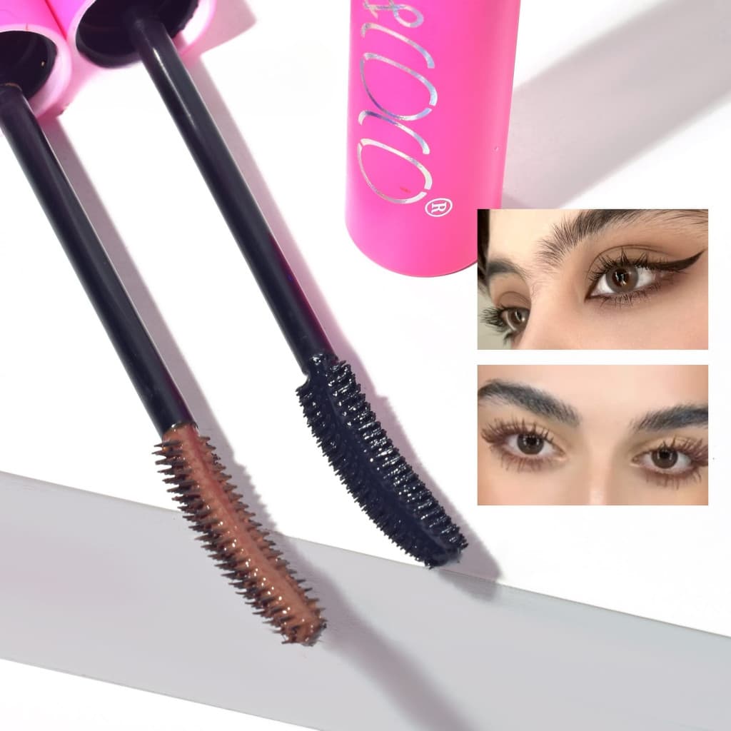 Set 2 Mascara KEVIN & COCO, Stay Wild, 2 culori, 15.1 x 8.5 x 2.2 cm, negru/maro 3