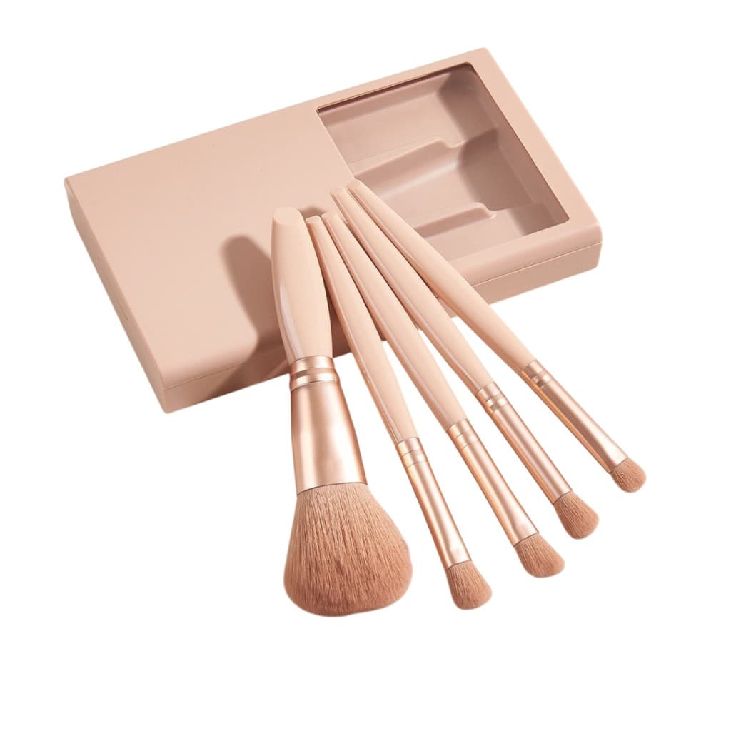 Set 5 pensule cu suport pentru depozitare si oglinda 3