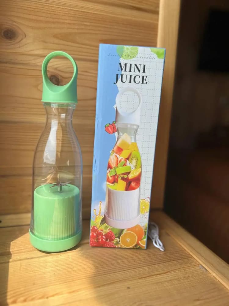 Mini blender / smoothie maker portabil DM-519, 380 ml, incarcare USB, verde 2