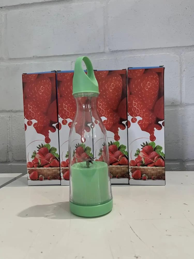 Mini blender / smoothie maker portabil DM-519, 380 ml, incarcare USB, verde 3