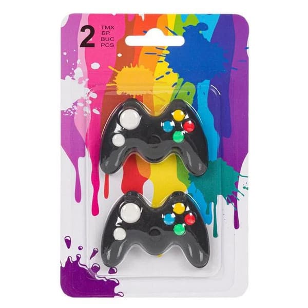 Set 2 radiere / gume de sters 3D, model Consola Gaming, 6 x 4 cm 2