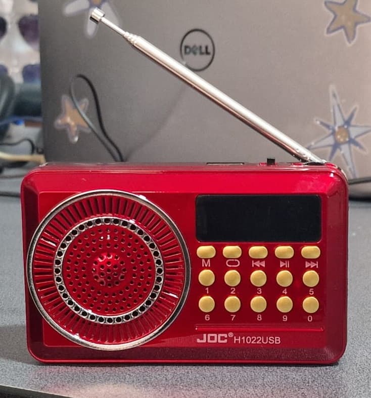 Radio portabil JOC - H1022USB, MP3, microSD/USB,FM, afisaj electronic, acumulator 2000 mAH, rosu 2